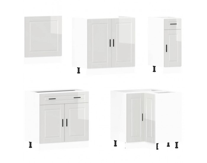 Sonata H Комплект кухненски шкафове от 11 части Porto, инженерно дърво