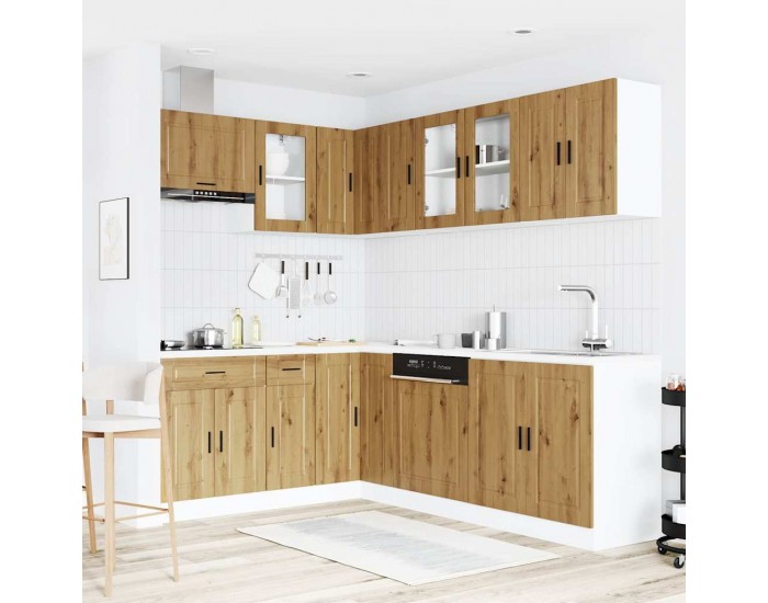 Sonata H Комплект кухненски шкафове от 11 части Porto, инженерно дърво