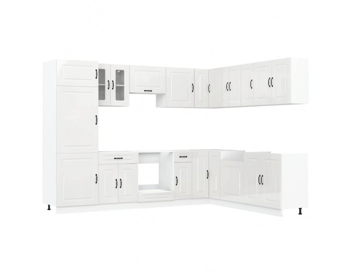 Sonata H Комплект кухненски шкафове от 14 части Kalmar, инженерно дърво