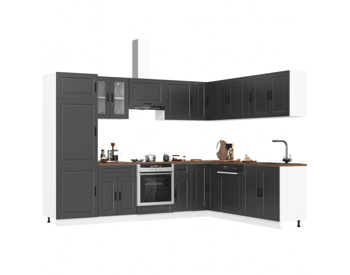 Sonata H Комплект кухненски шкафове от 14 части Porto, инженерно дърво