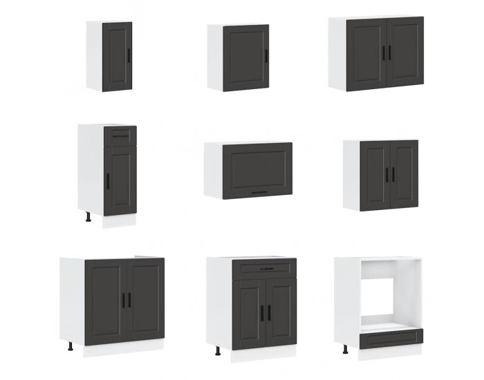 Sonata H Комплект кухненски шкафове от 14 части Porto, инженерно дърво