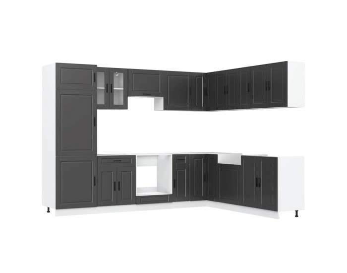 Sonata H Комплект кухненски шкафове от 14 части Porto, инженерно дърво