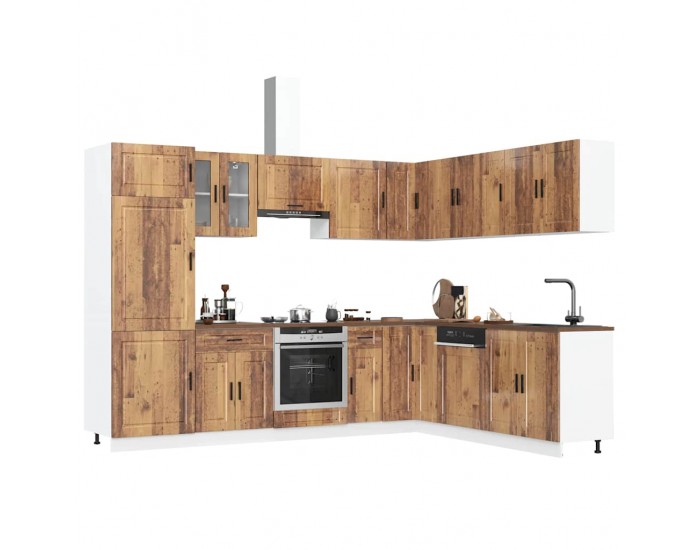 Sonata H Комплект кухненски шкафове от 14 части Porto, инженерно дърво