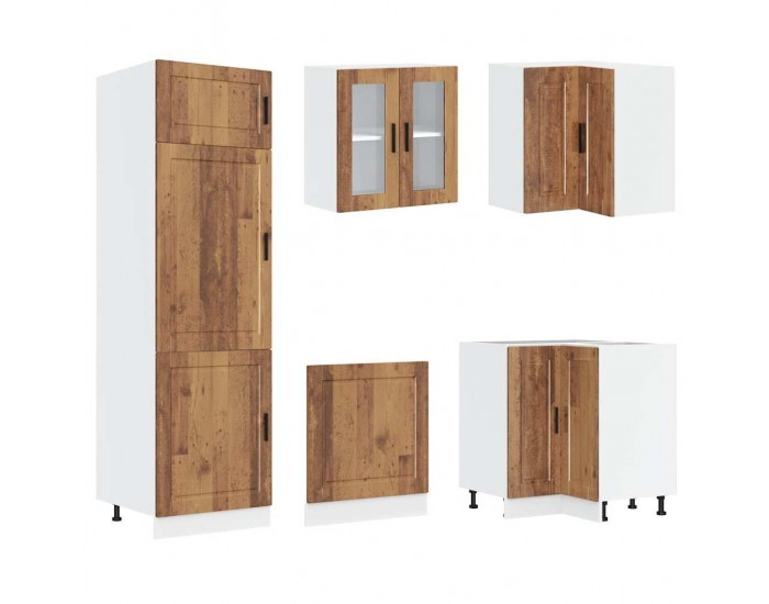 Sonata H Комплект кухненски шкафове от 14 части Porto, инженерно дърво