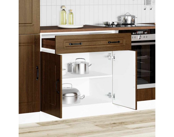 Sonata H Кухненски шкаф, Kalmar, кафяв дъб, инженерно дърво