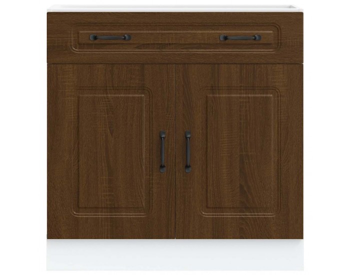 Sonata H Кухненски шкаф, Kalmar, кафяв дъб, инженерно дърво