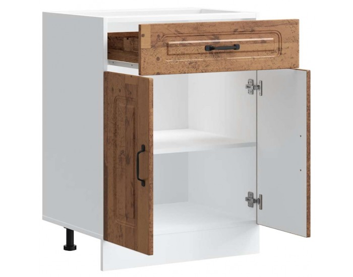 Sonata H Кухненски шкаф, Kalmar, старо дърво, инженерно дърво