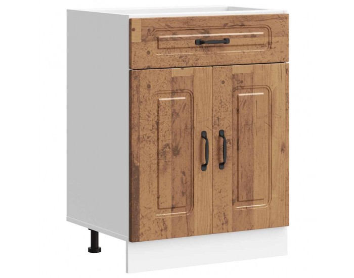Sonata H Кухненски шкаф, Kalmar, старо дърво, инженерно дърво