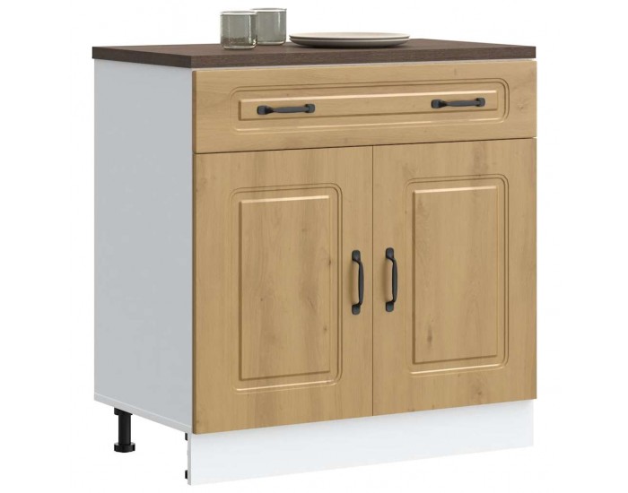 Sonata H Кухненски шкаф, Kalmar, дъб артизан, инженерно дърво