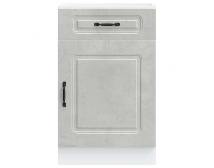 Sonata H Кухненски шкаф, Kalmar, бетонно сив, инженерно дърво