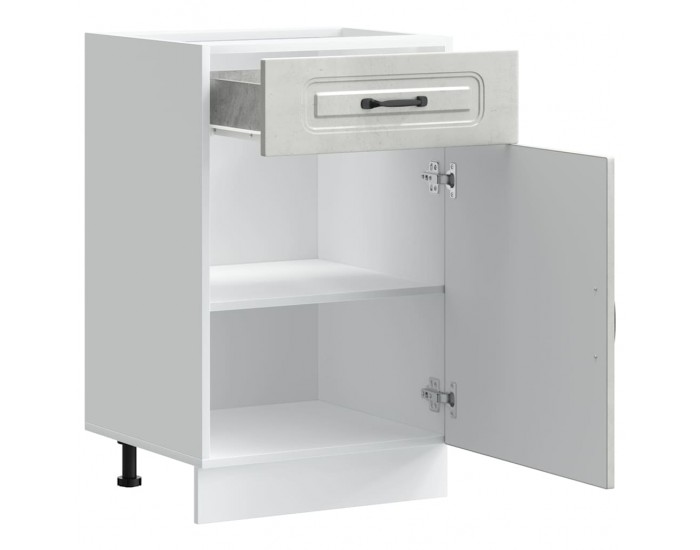 Sonata H Кухненски шкаф, Kalmar, бетонно сив, инженерно дърво