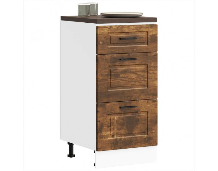 Sonata H Кухненски шкаф Porto, опушен дъб, инженерно дърво