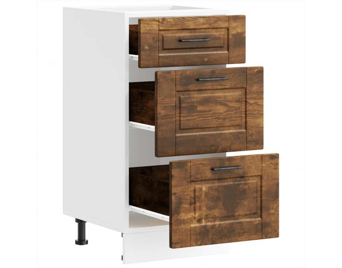 Sonata H Кухненски шкаф Porto, опушен дъб, инженерно дърво