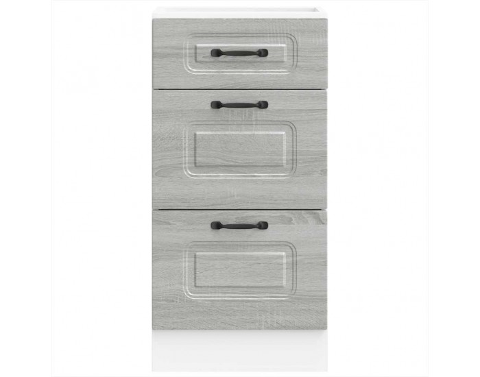 Sonata H Кухненски шкаф, Kalmar, сив сонома, инженерно дърво