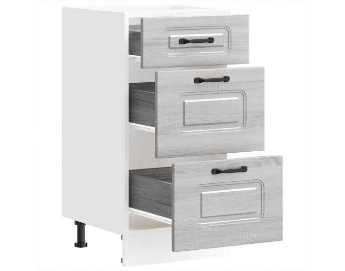 Sonata H Кухненски шкаф, Kalmar, сив сонома, инженерно дърво