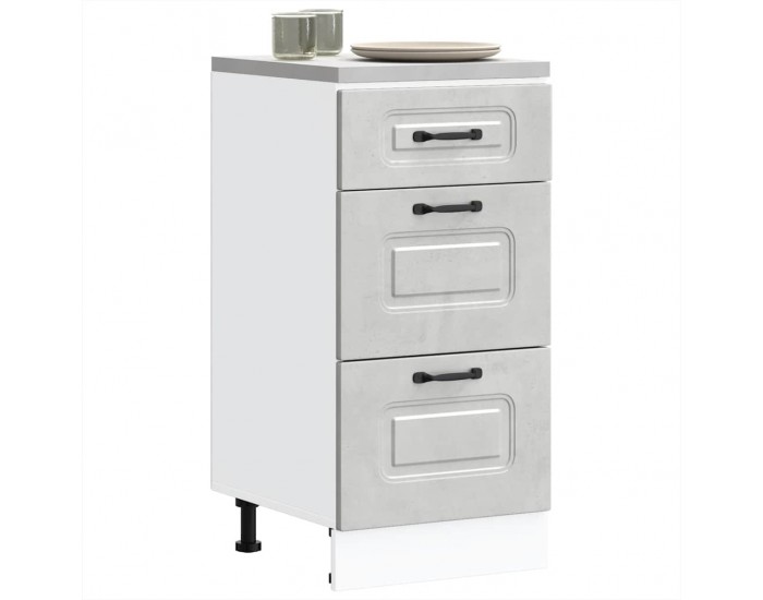 Sonata H Кухненски шкаф, Kalmar, бетонно сив, инженерно дърво