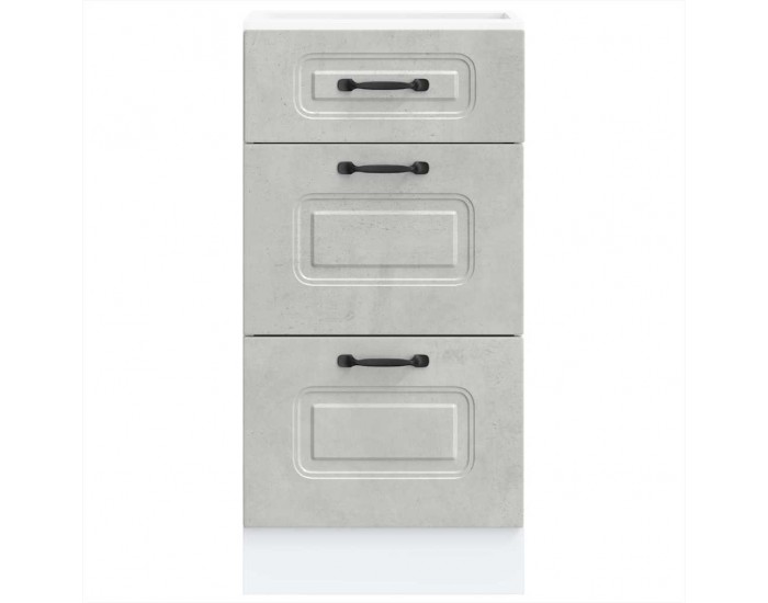 Sonata H Кухненски шкаф, Kalmar, бетонно сив, инженерно дърво