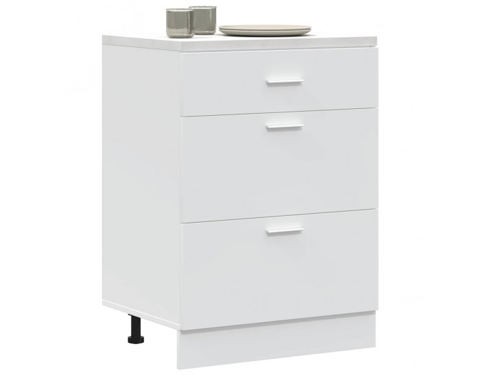 Sonata H Кухненски шкаф Lyon бял, инженерно дърво