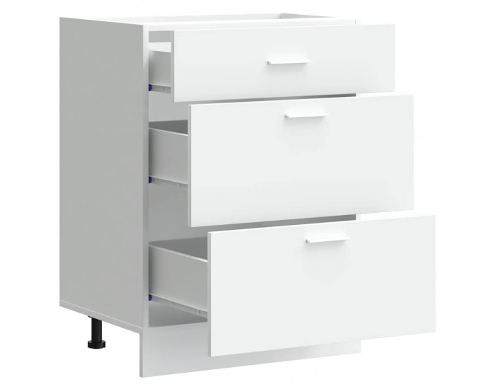 Sonata H Кухненски шкаф Lyon бял, инженерно дърво