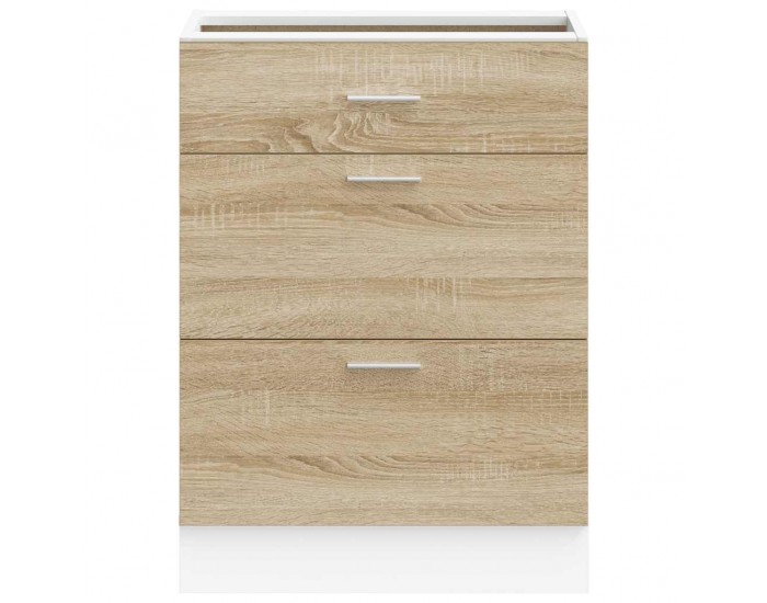 Sonata H Кухненски шкаф Lyon от дъб сонома, инженерно дърво