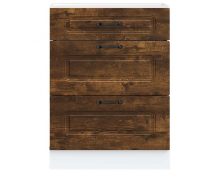 Sonata H Кухненски шкаф, Kalmar, опушен дъб, инженерно дърво