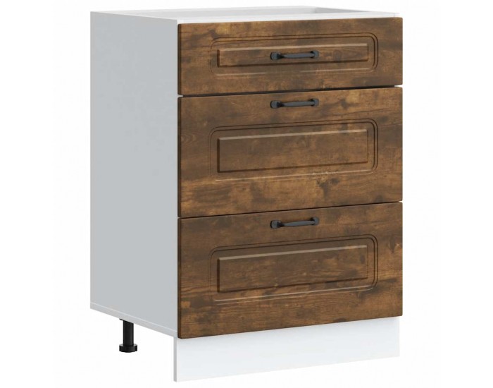 Sonata H Кухненски шкаф, Kalmar, опушен дъб, инженерно дърво