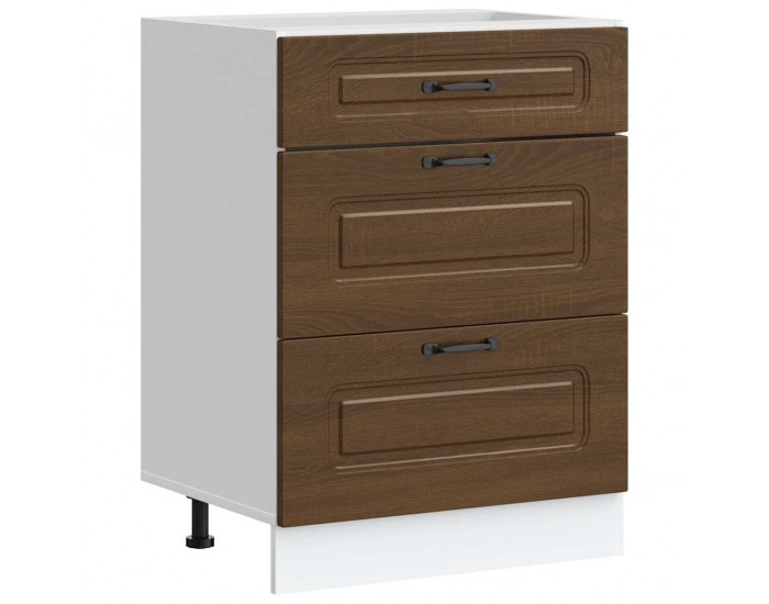 Sonata H Кухненски шкаф, Kalmar, кафяв дъб, инженерно дърво