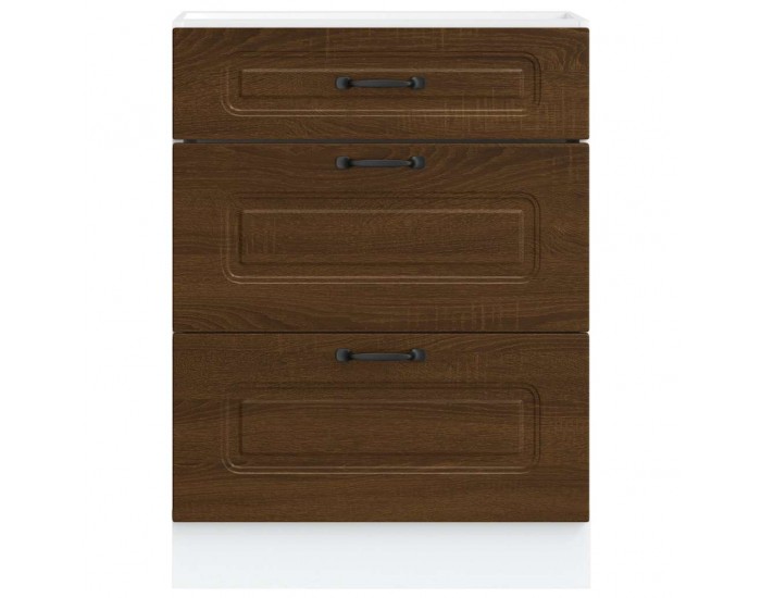 Sonata H Кухненски шкаф, Kalmar, кафяв дъб, инженерно дърво