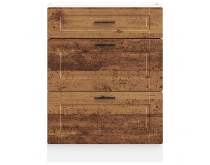 Sonata H Кухненски шкаф Porto, старо дърво, инженерно дърво