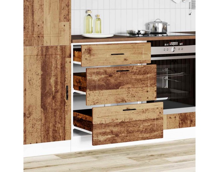 Sonata H Кухненски шкаф Porto, старо дърво, инженерно дърво