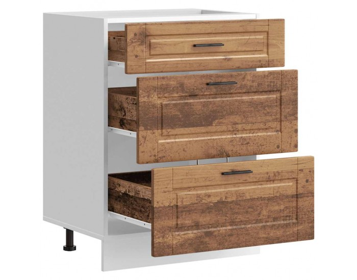 Sonata H Кухненски шкаф Porto, старо дърво, инженерно дърво