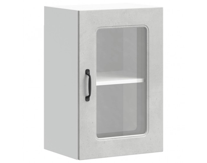 Sonata H Кухненски стенен шкаф с стъклена врата, Kalmar, инженерно дърво