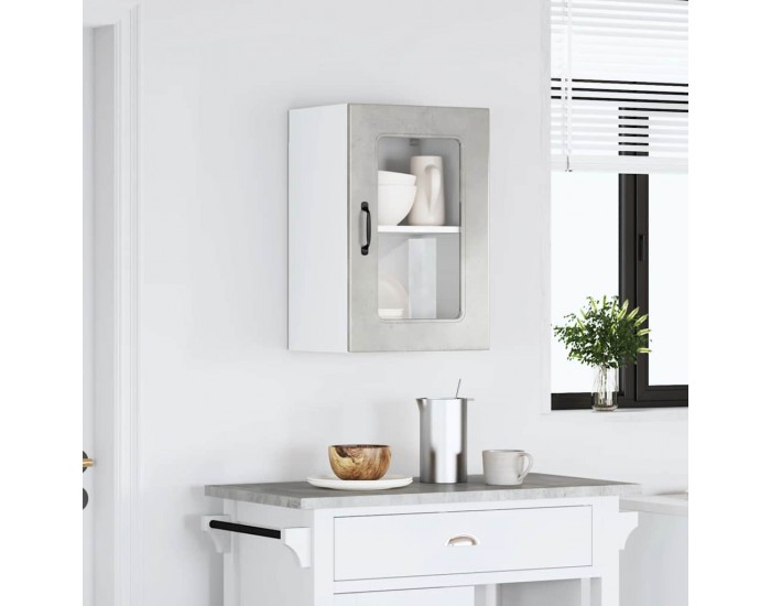 Sonata H Кухненски стенен шкаф с стъклена врата, Kalmar, инженерно дърво