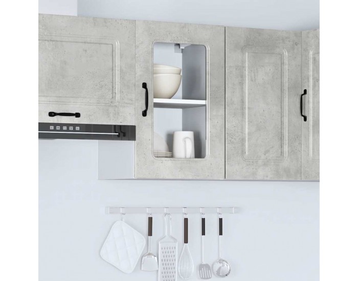 Sonata H Кухненски стенен шкаф с стъклена врата, Kalmar, инженерно дърво