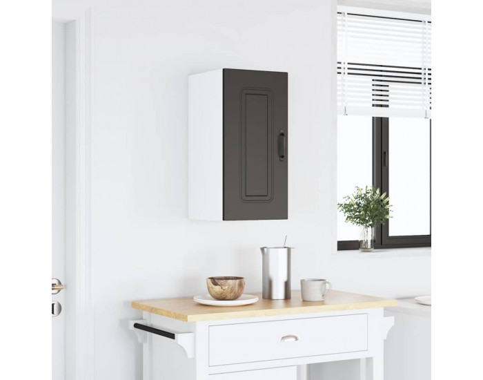 Sonata H Кухненски стенен шкаф, Kalmar, черен, инженерно дърво