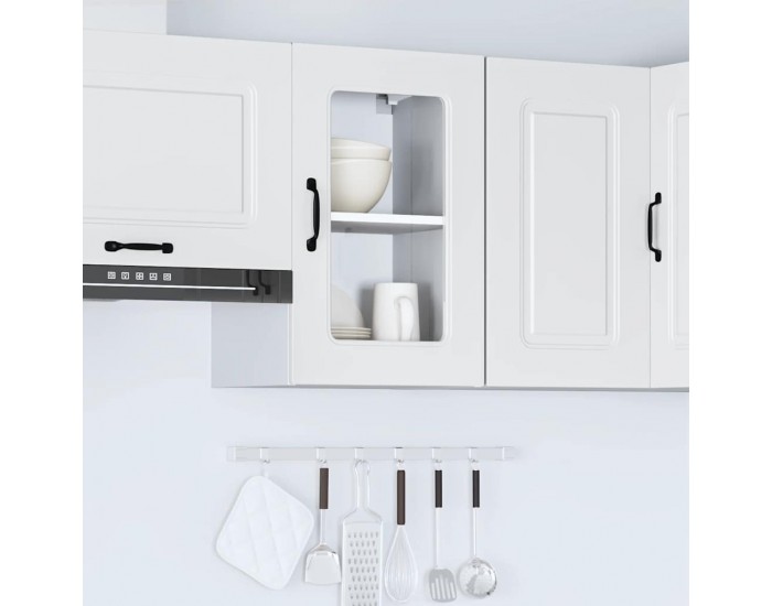 Sonata H Кухненски стенен шкаф с стъклена врата, Kalmar, инженерно дърво