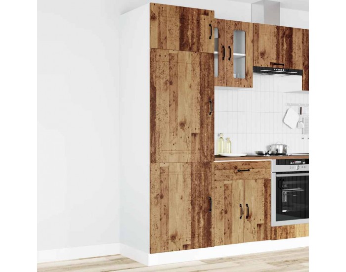 Sonata H Кухненски шкаф, Kalmar, старо дърво, инженерно дърво