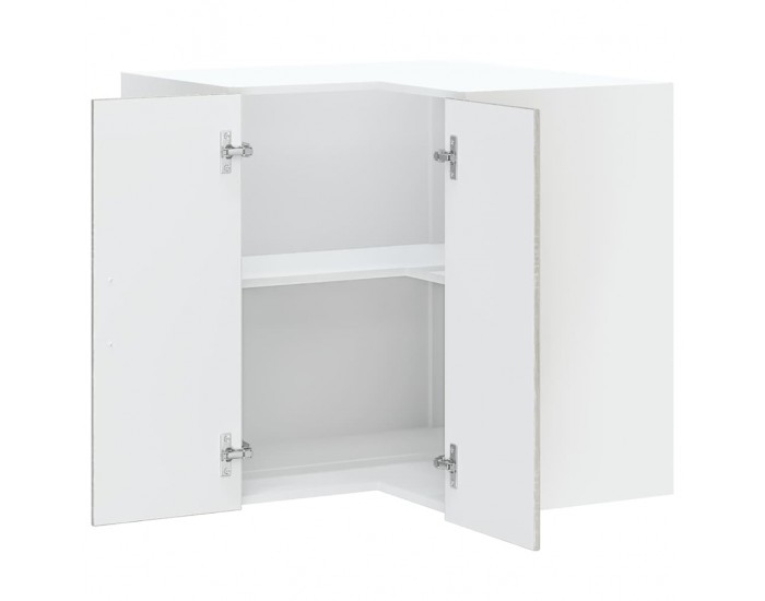 Sonata H Кухненски стенен ъглов шкаф, Kalmar сив сонома, инженерно дърво