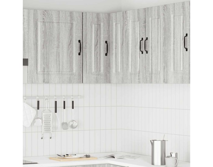 Sonata H Кухненски стенен ъглов шкаф, Kalmar сив сонома, инженерно дърво