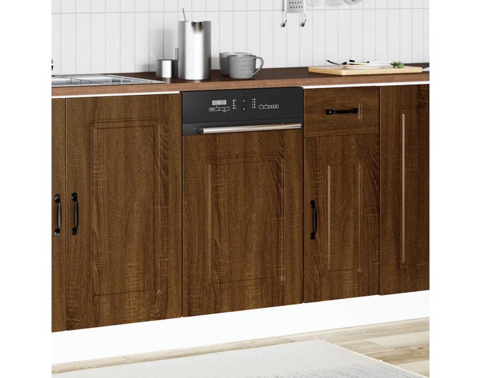 Sonata H Панел за съдомиялна машина, Kalmar, кафяв дъб, инженерно дърво