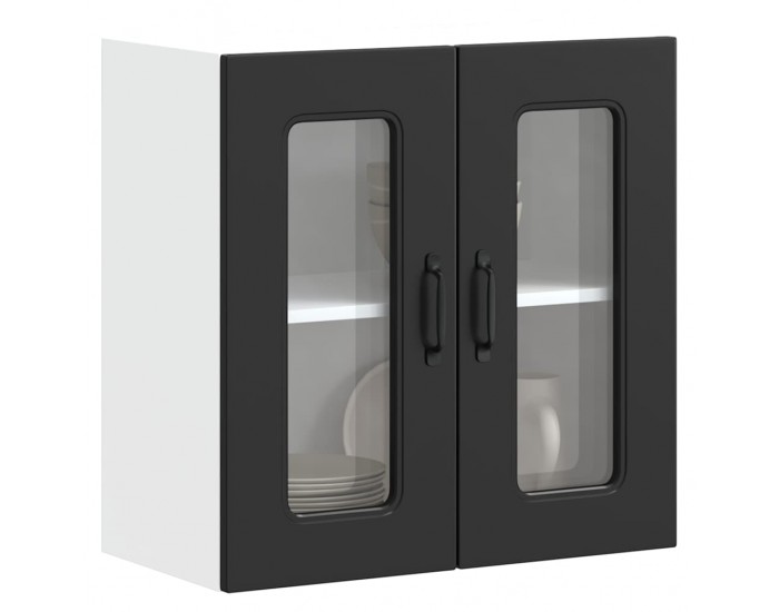 Sonata H Кухненски стенен шкаф с стъклена врата, Kalmar, инженерно дърво