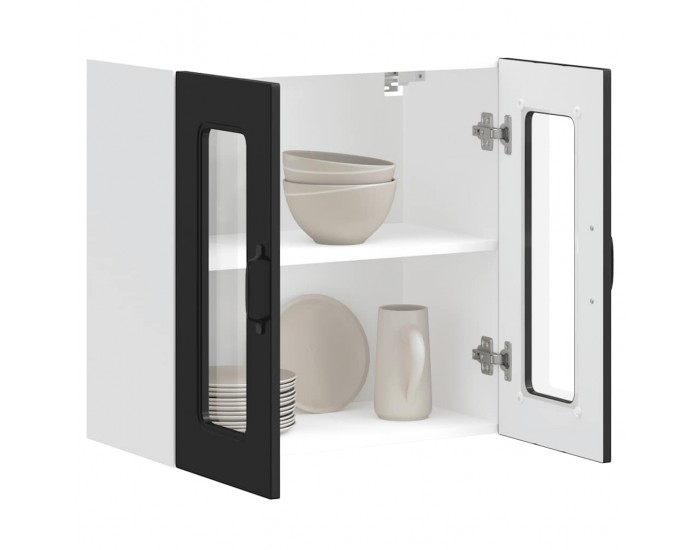 Sonata H Кухненски стенен шкаф с стъклена врата, Kalmar, инженерно дърво