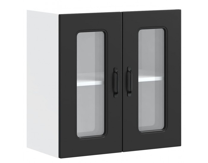 Sonata H Кухненски стенен шкаф с стъклена врата, Kalmar, инженерно дърво