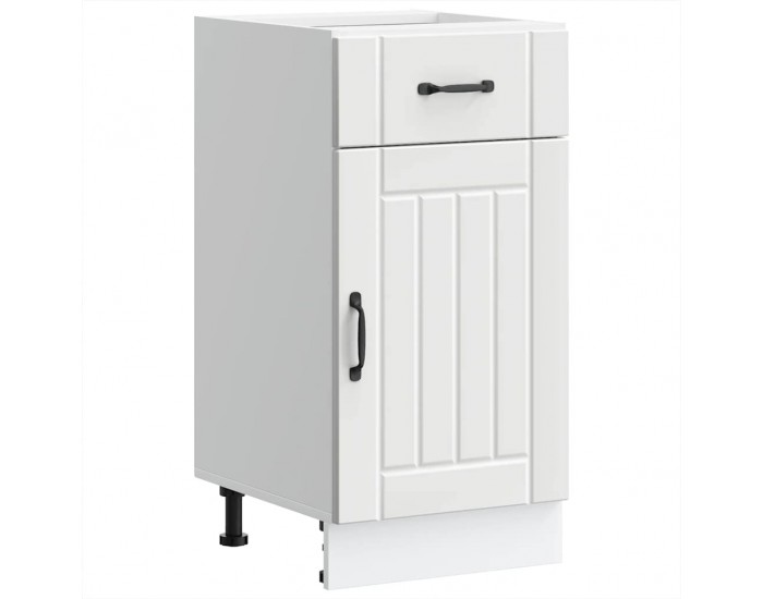 Sonata H Кухненски шкаф Lucca Бяла инженерна дървесина