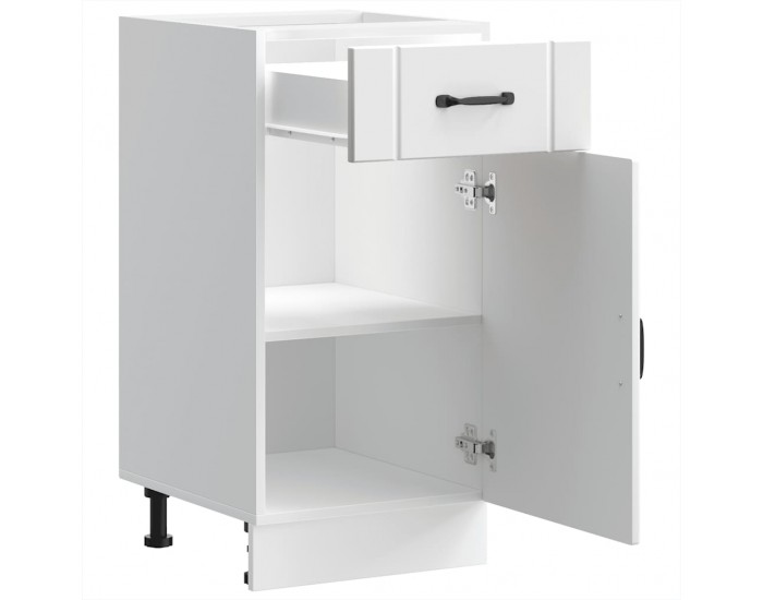 Sonata H Кухненски шкаф Lucca Бяла инженерна дървесина