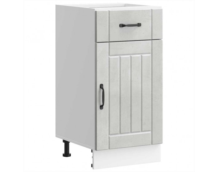 Sonata H Кухненски шкаф Lucca, бетонно сив, инженерно дърво