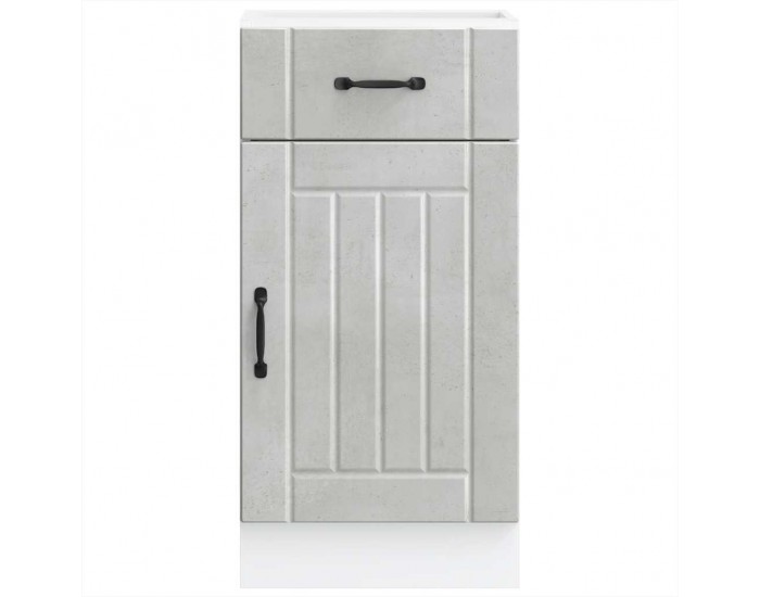 Sonata H Кухненски шкаф Lucca, бетонно сив, инженерно дърво