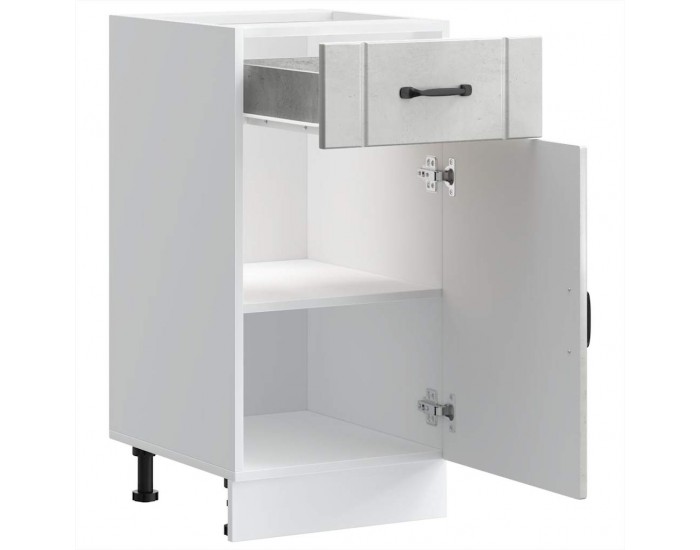 Sonata H Кухненски шкаф Lucca, бетонно сив, инженерно дърво