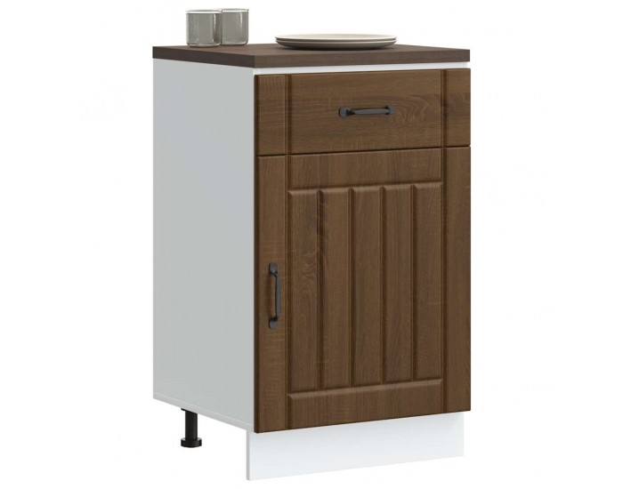 Sonata H Кухненски шкаф Lucca, кафяв дъб, инженерна дървесина