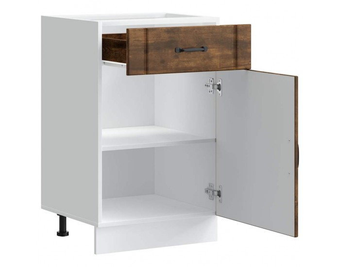 Sonata H Кухненски шкаф Lucca, кафяв дъб, инженерна дървесина